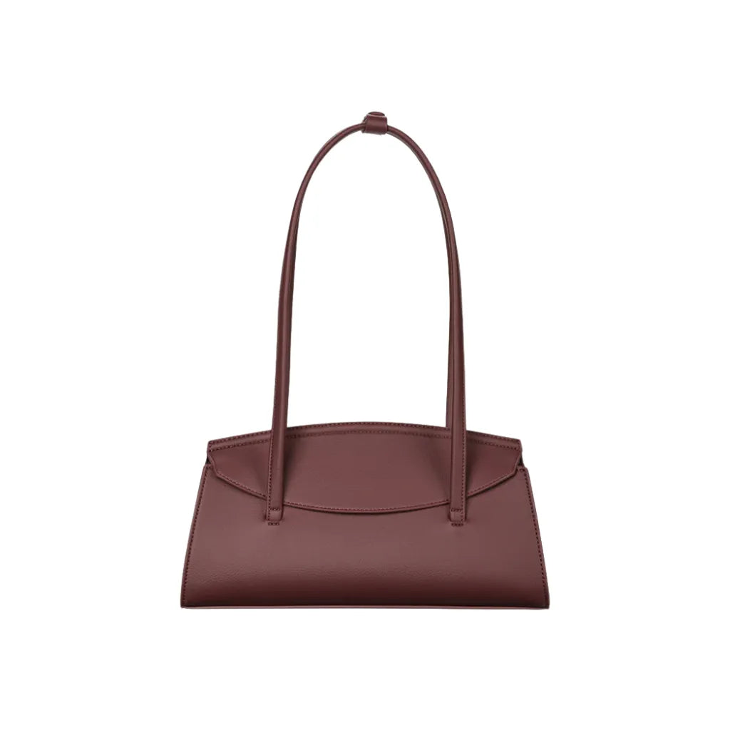 Structured Flap Top Handle Handbag