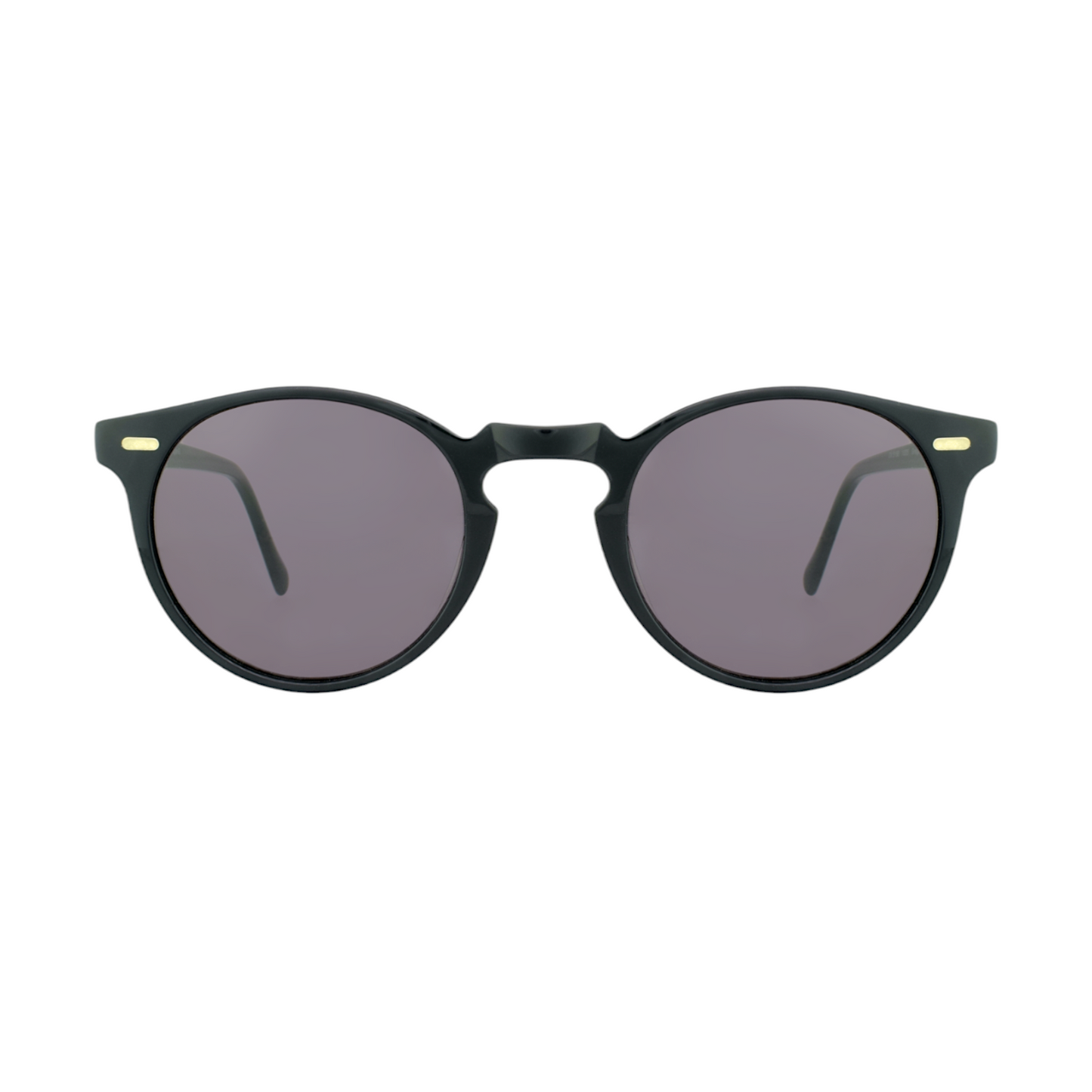 Classic Black Round Sunglasses – Unisex Acetate Frame