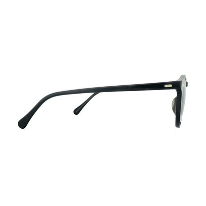 Classic Black Round Sunglasses – Unisex Acetate Frame