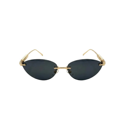 Narrow Cat Eye Sunglasses With Dark Lens Style