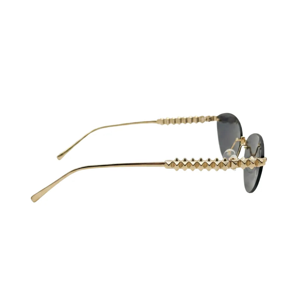 Narrow Cat Eye Sunglasses With Dark Lens Style