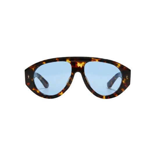 Statement Shield Sunglasses With Blue Tint Lenses