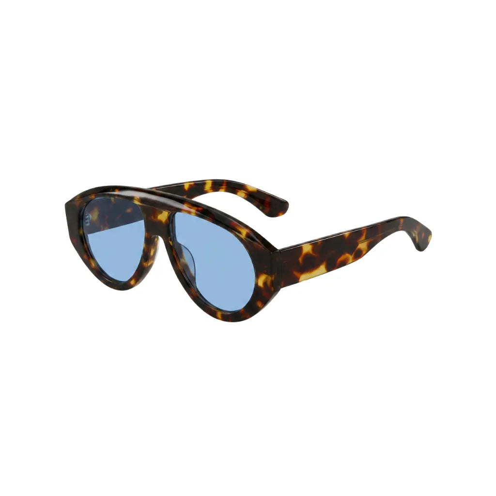 Statement Shield Sunglasses With Blue Tint Lenses
