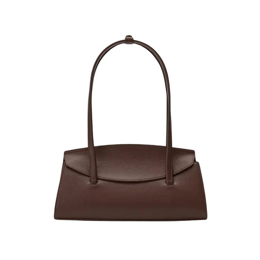 Structured Flap Top Handle Handbag