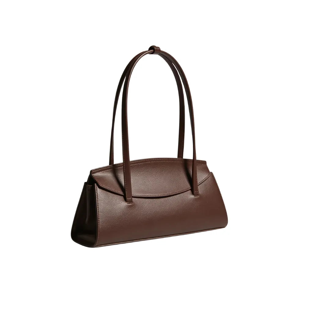 Structured Flap Top Handle Handbag