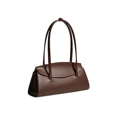 Structured Flap Top Handle Handbag