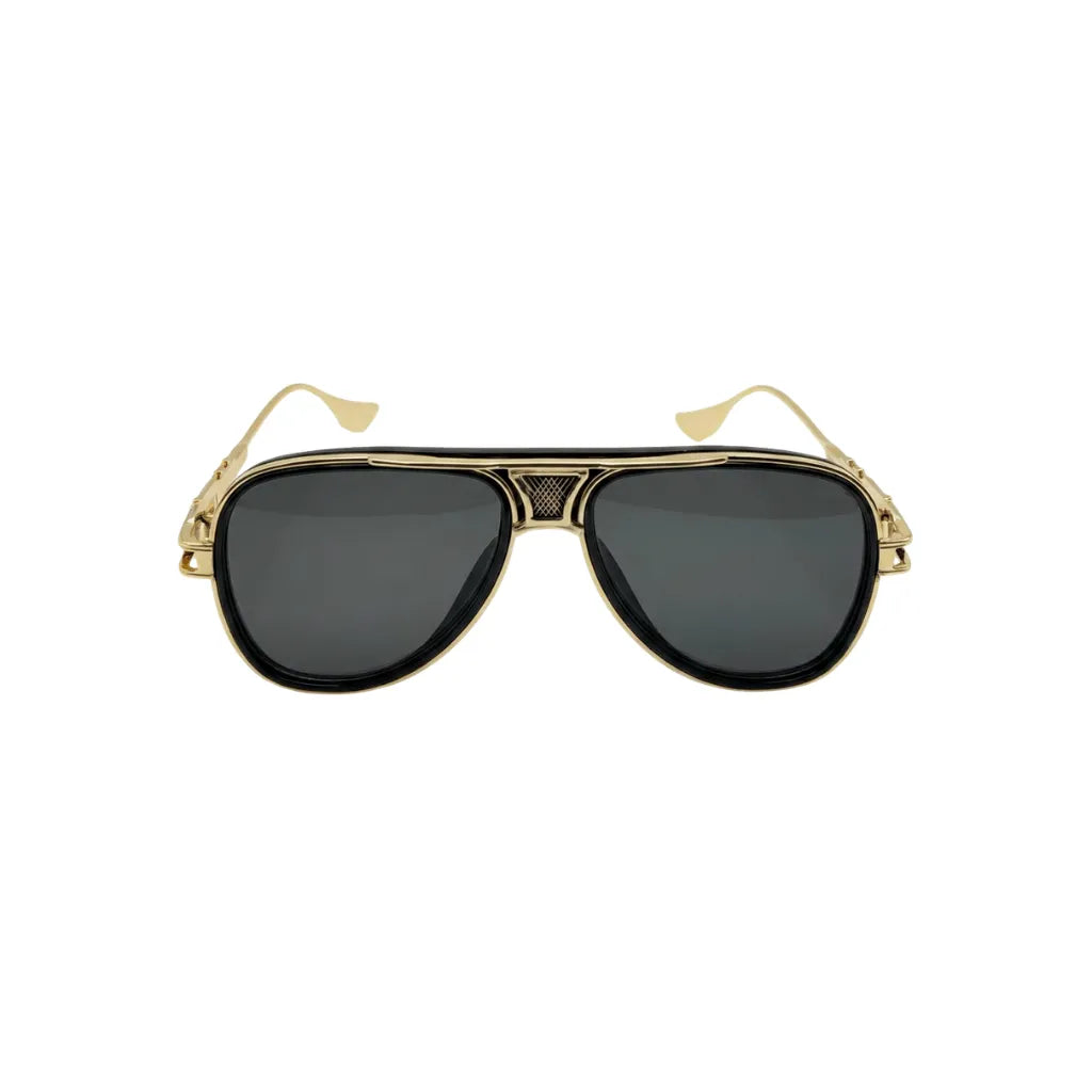 Vintage Pilot Style Sunglasses With Dark Lenses