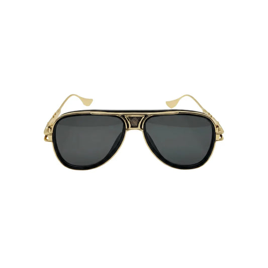 Vintage Pilot Style Sunglasses With Dark Lenses